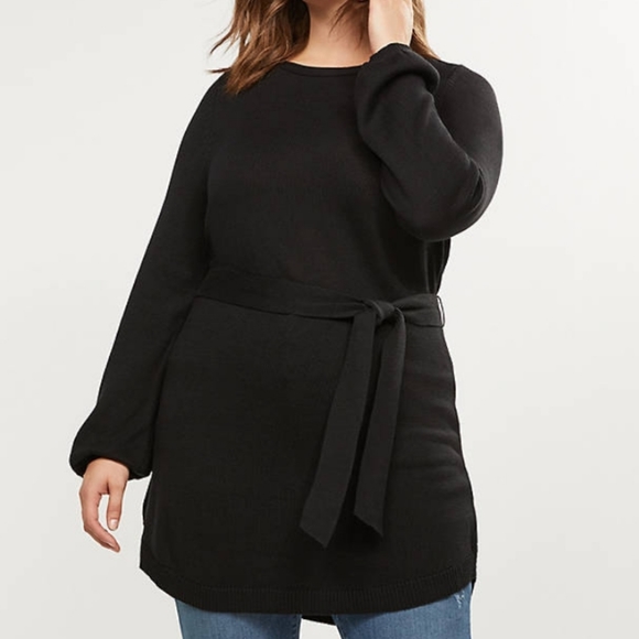 Lane Bryant Sweaters - Lane Bryant Belted Tunic Sweater